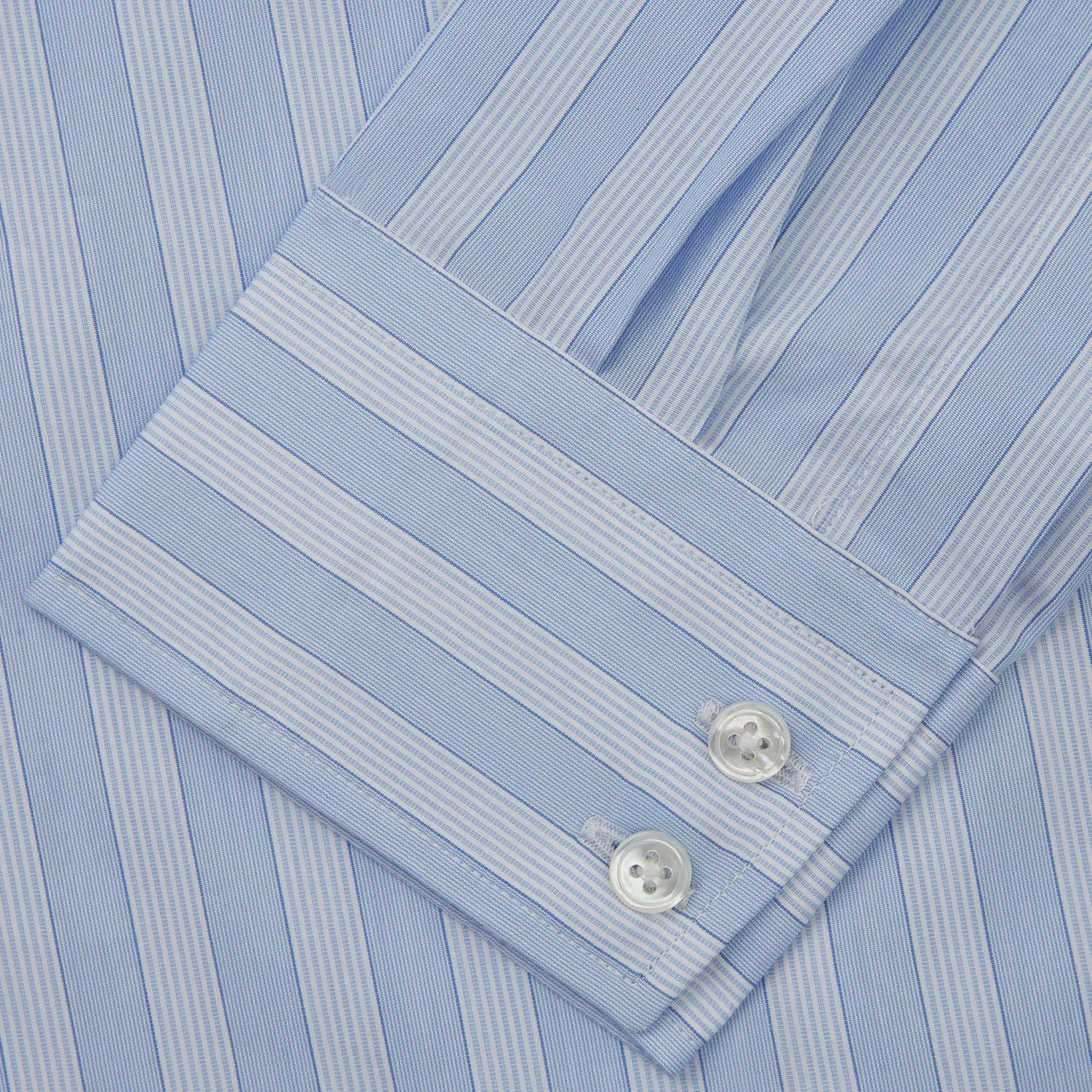 Tonal Blue Stripe Tailored Fit Shirt with Kent Collar sold by Turnbull & Asser product image thumbnail 3