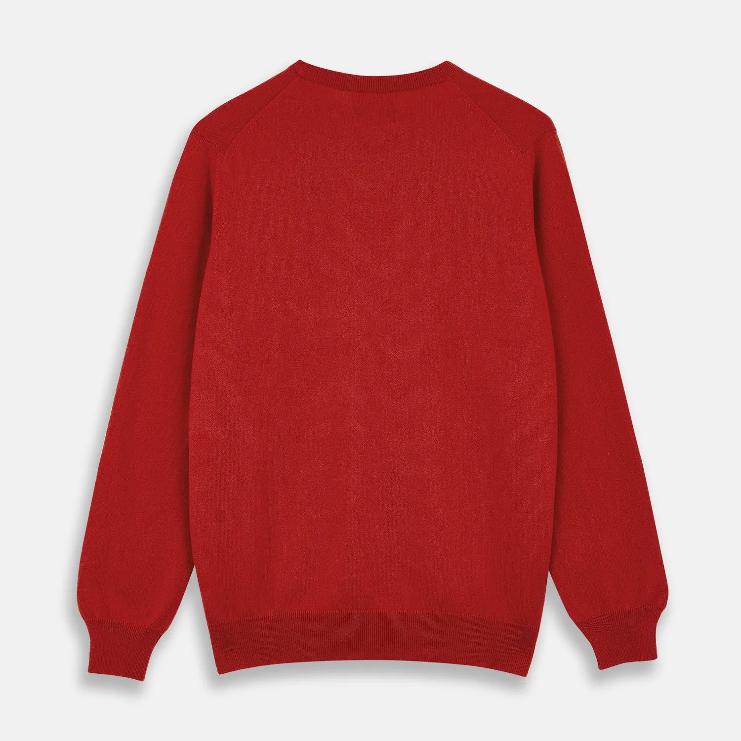 Red Cashmere Crewneck Jumper sold by Turnbull & Asser product image thumbnail 3