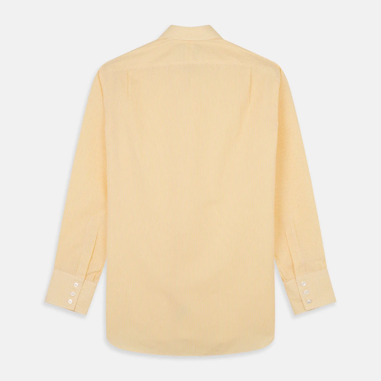 Yellow Fine Stripe Regular Fit Shirt with T&A Collar sold by Turnbull & Asser product image thumbnail 5