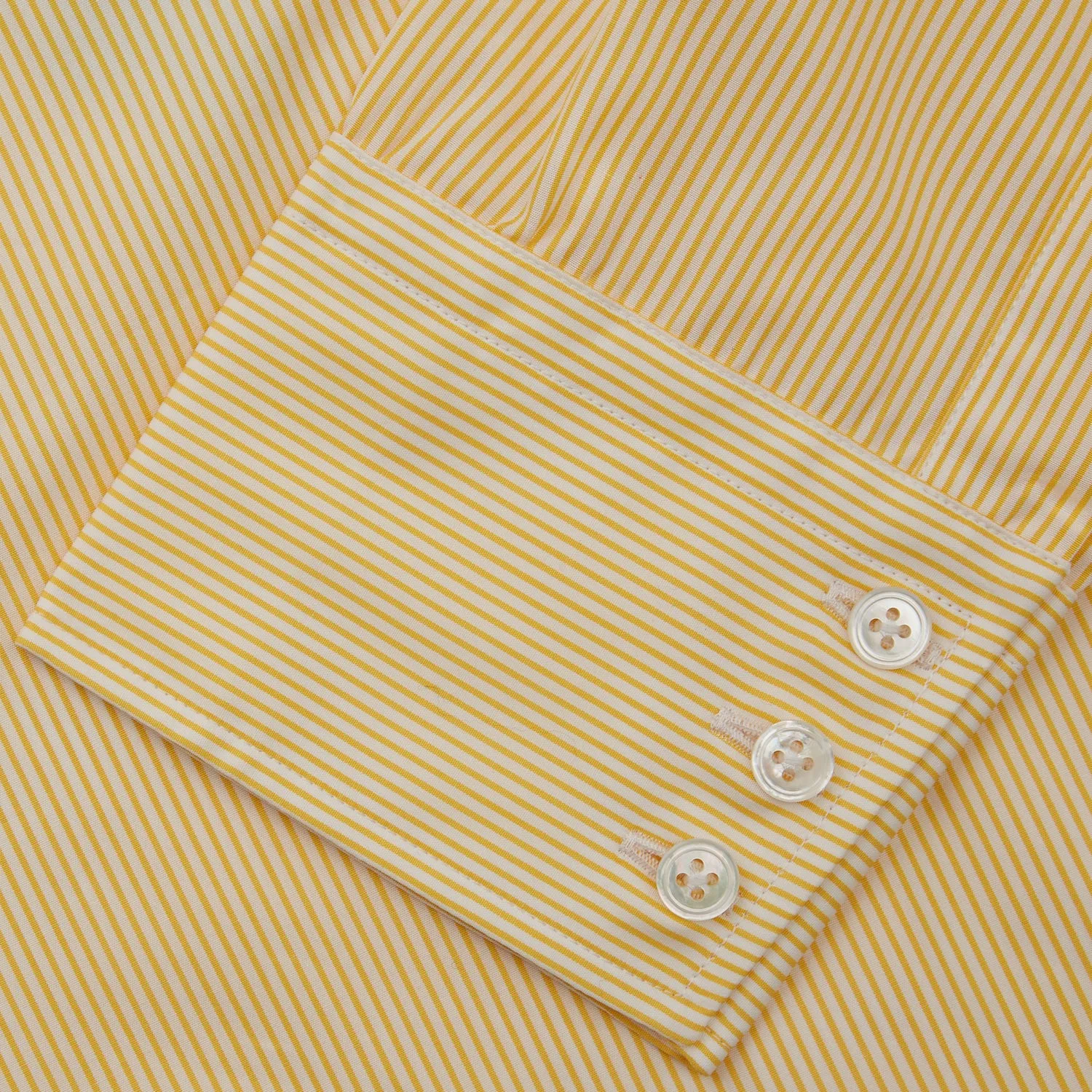 Yellow Fine Stripe Regular Fit Shirt with T&A Collar sold by Turnbull & Asser product image thumbnail 3