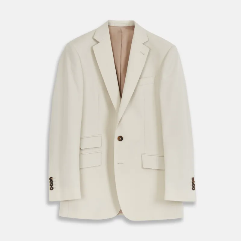 Stone Cotton Twill Jacket sold by Turnbull & Asser