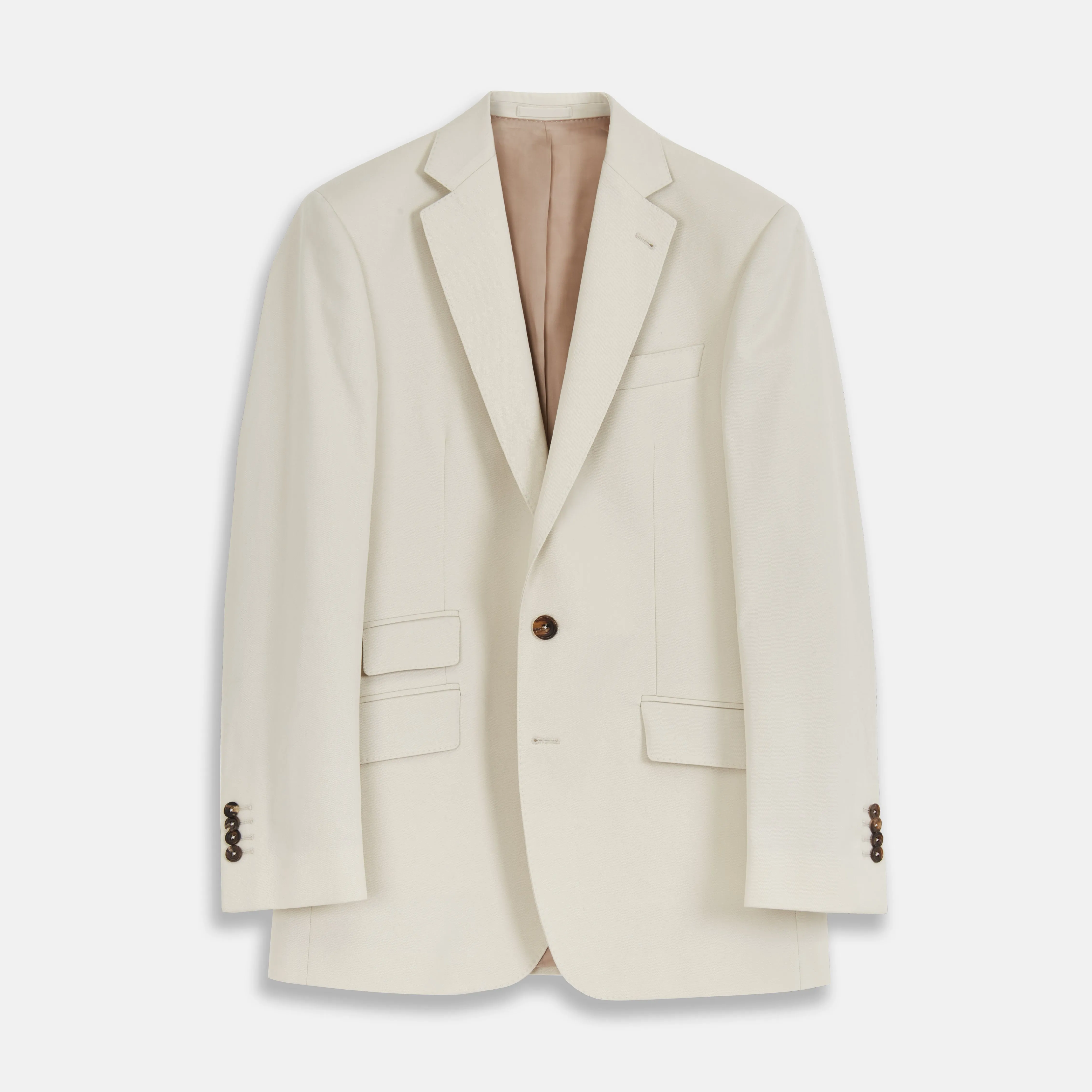 Stone Cotton Twill Jacket sold by Turnbull & Asser