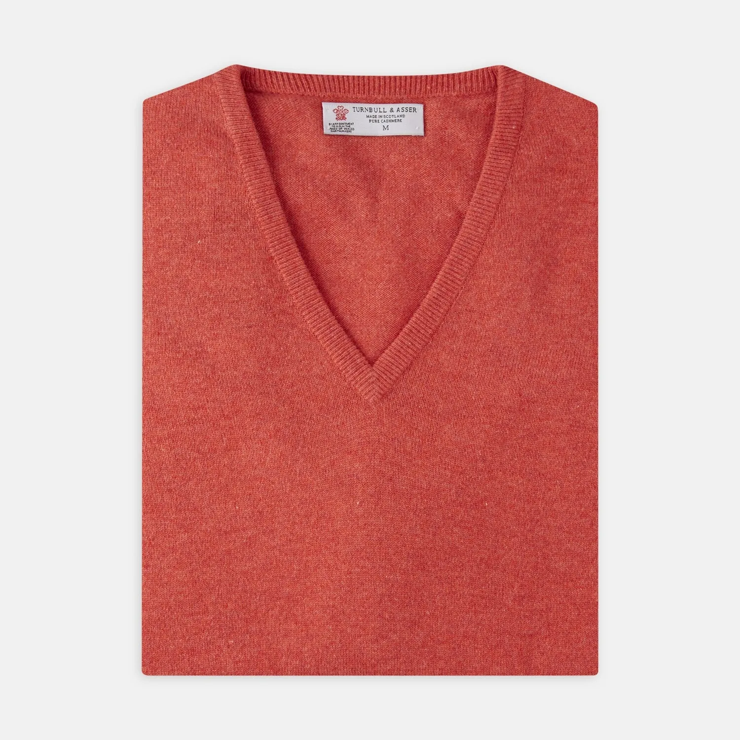 Crimson Fine Cashmere Slipover sold by Turnbull & Asser
