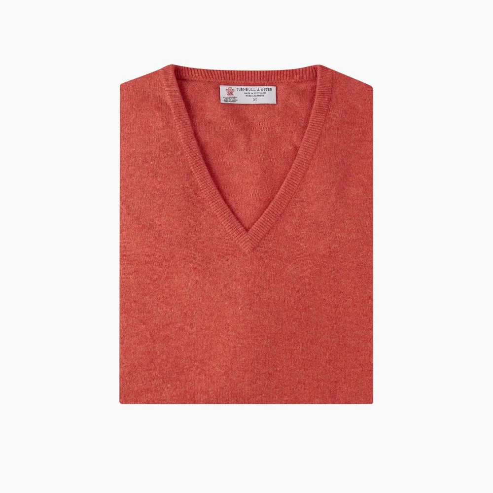 Crimson Fine Cashmere Slipover sold by Turnbull & Asser product image thumbnail 3