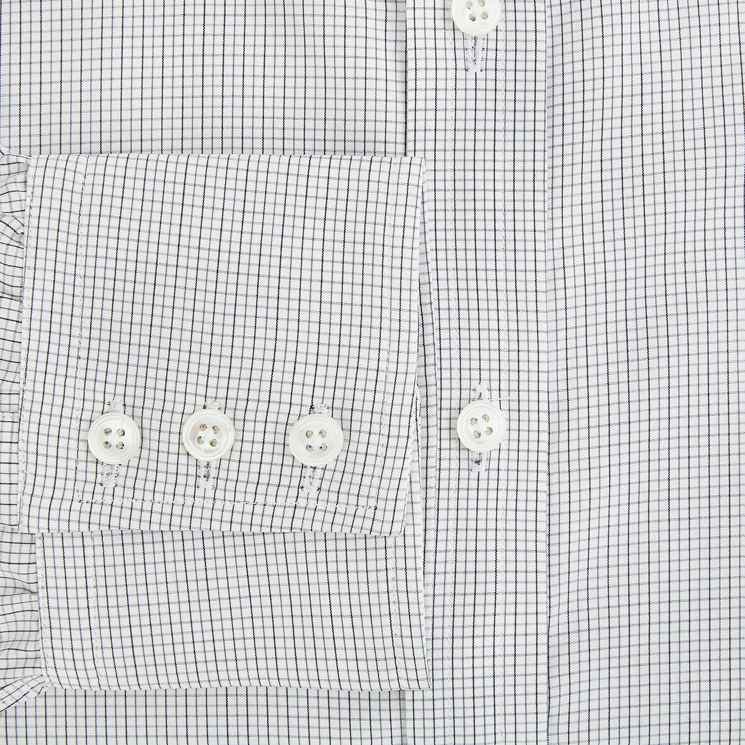 Midnight Blue Grid Check Mayfair Shirt sold by Turnbull & Asser product image thumbnail 4