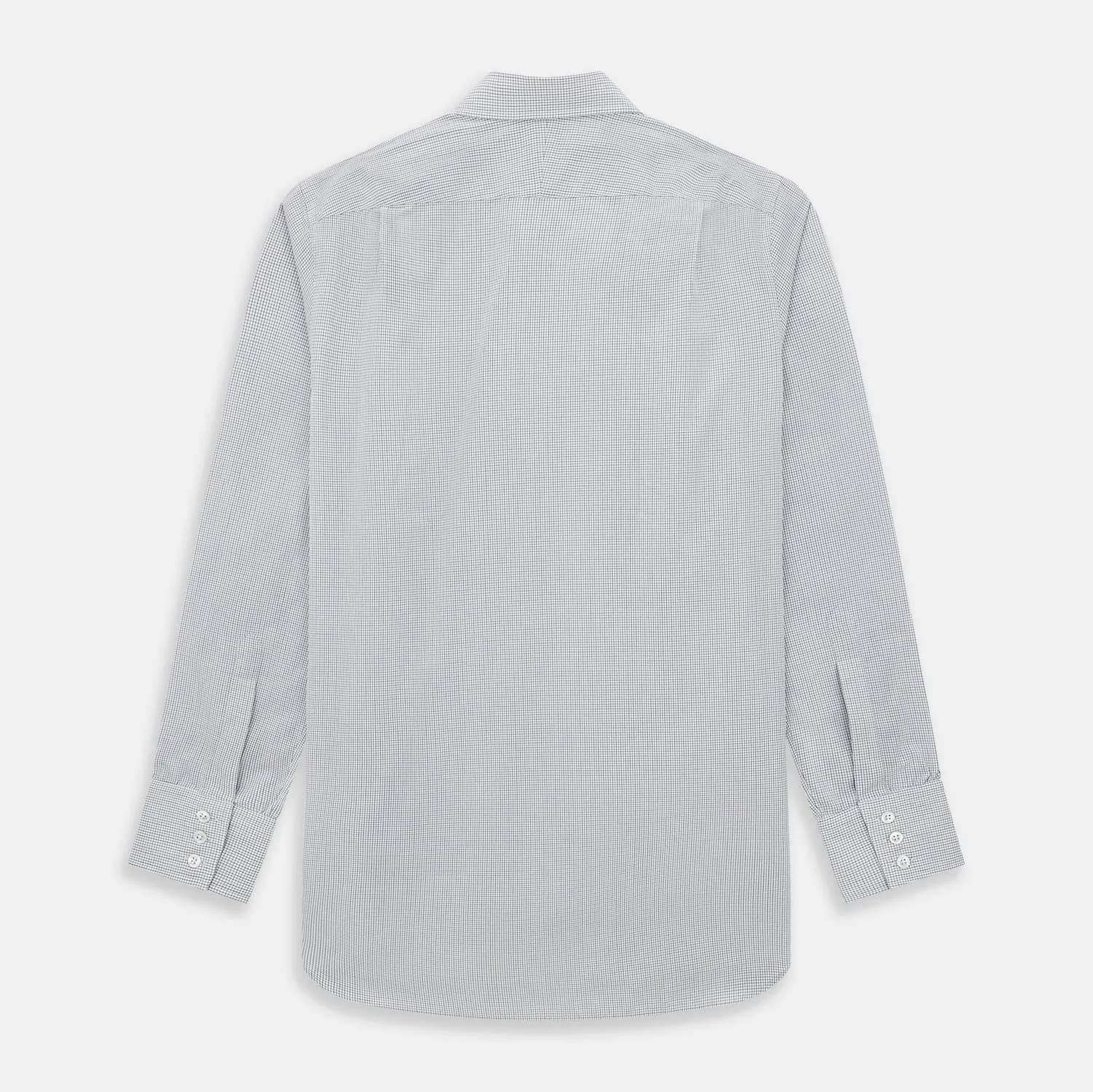 Midnight Blue Grid Check Mayfair Shirt sold by Turnbull & Asser product image thumbnail 3