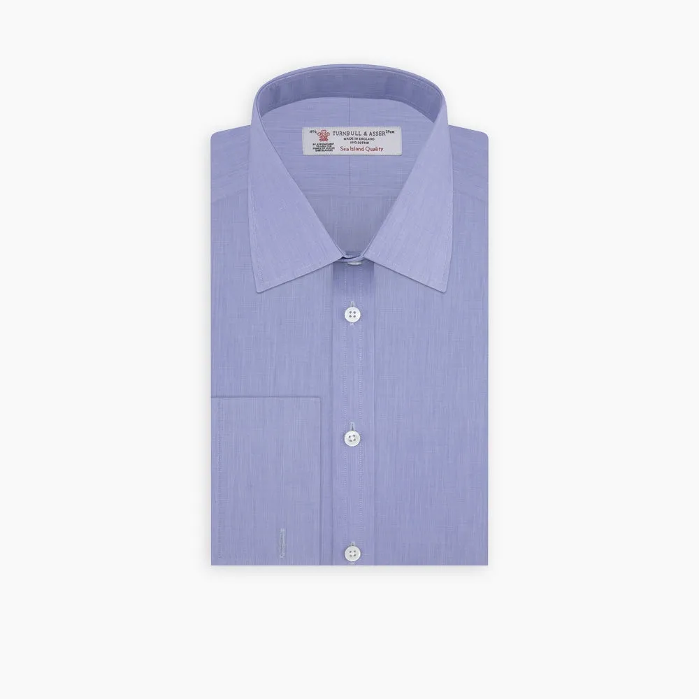 Dark Blue Sea Island Quality Cotton Shirt with T&A Collar and Double Cuffs sold by Turnbull & Asser product image thumbnail 3