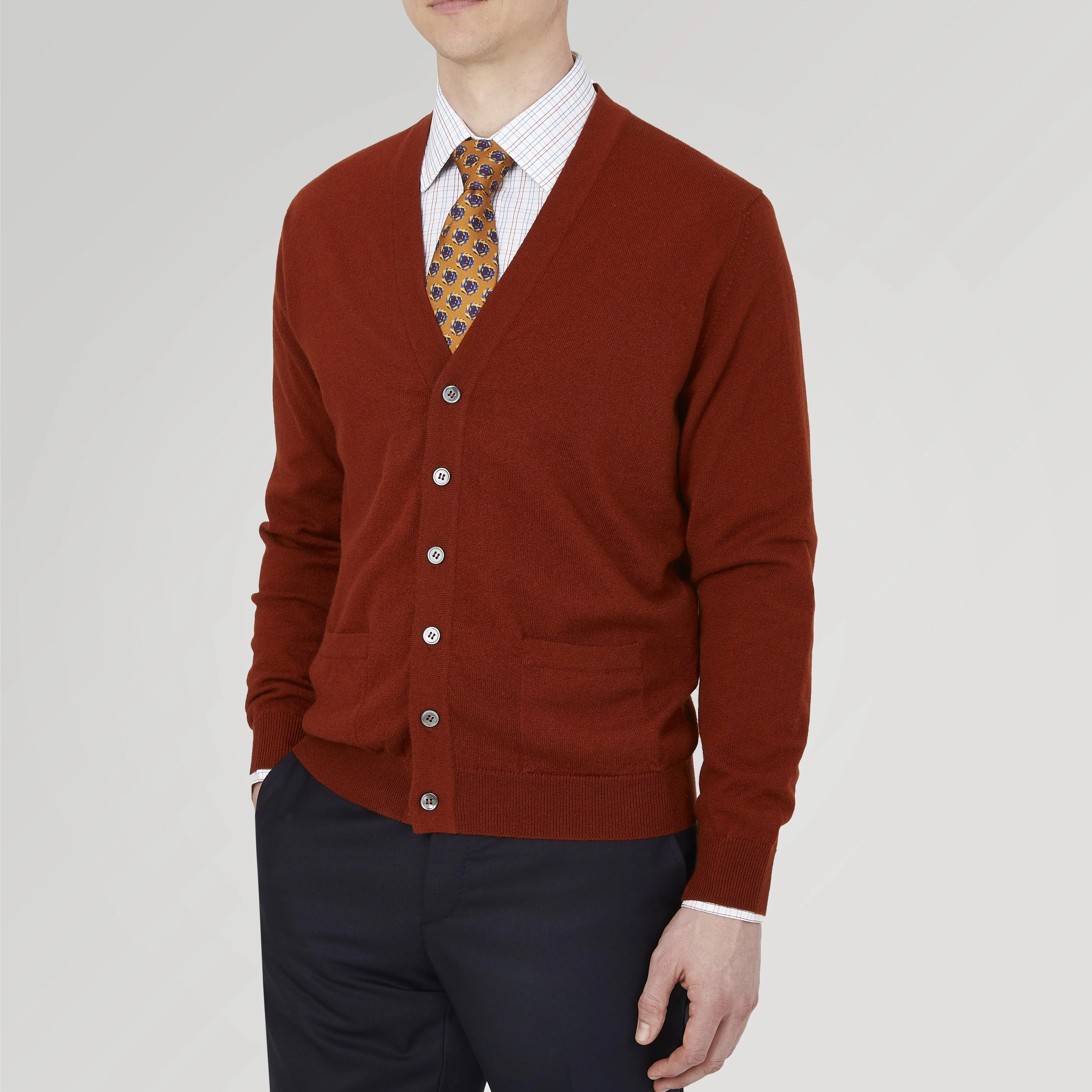 Harissa Cashmere Cardigan sold by Turnbull & Asser product image thumbnail 2