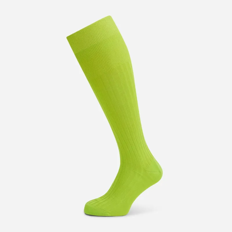 Lime Long Socks sold by Turnbull & Asser