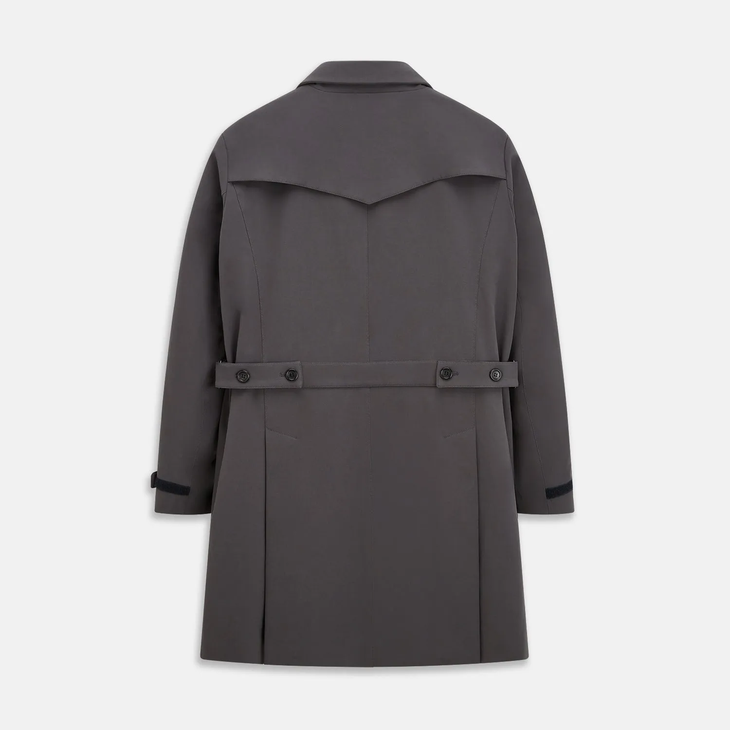 Charcoal Melange John Arthur Trench Coat sold by Turnbull & Asser product image thumbnail 3