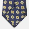 Yellow Geometric Jacquard Tie sold by Turnbull & Asser
