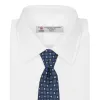 Forest Green and Blue Circle and Spot Silk Tie sold by Turnbull & Asser