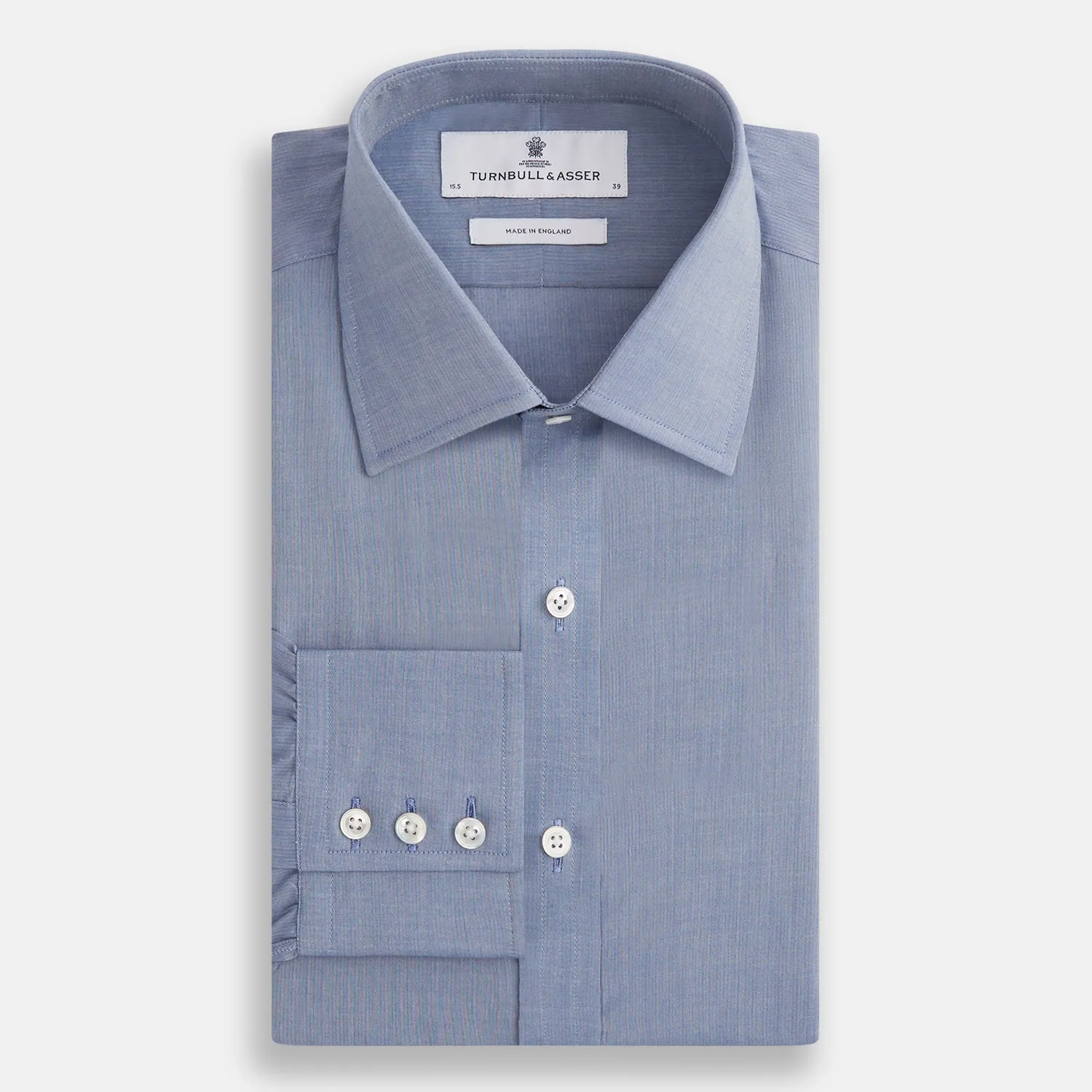 Blue Mayfair Shirt sold by Turnbull & Asser product image thumbnail 4