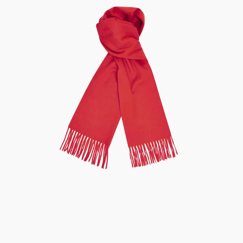 Red Pure Cashmere Scarf sold by Turnbull & Asser product image thumbnail 3