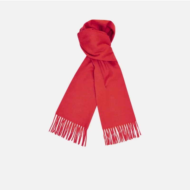 Red Pure Cashmere Scarf sold by Turnbull & Asser