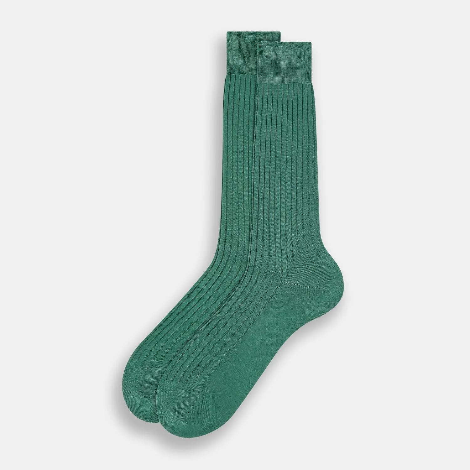 Sage Mid-Length Socks sold by Turnbull & Asser product image thumbnail 2