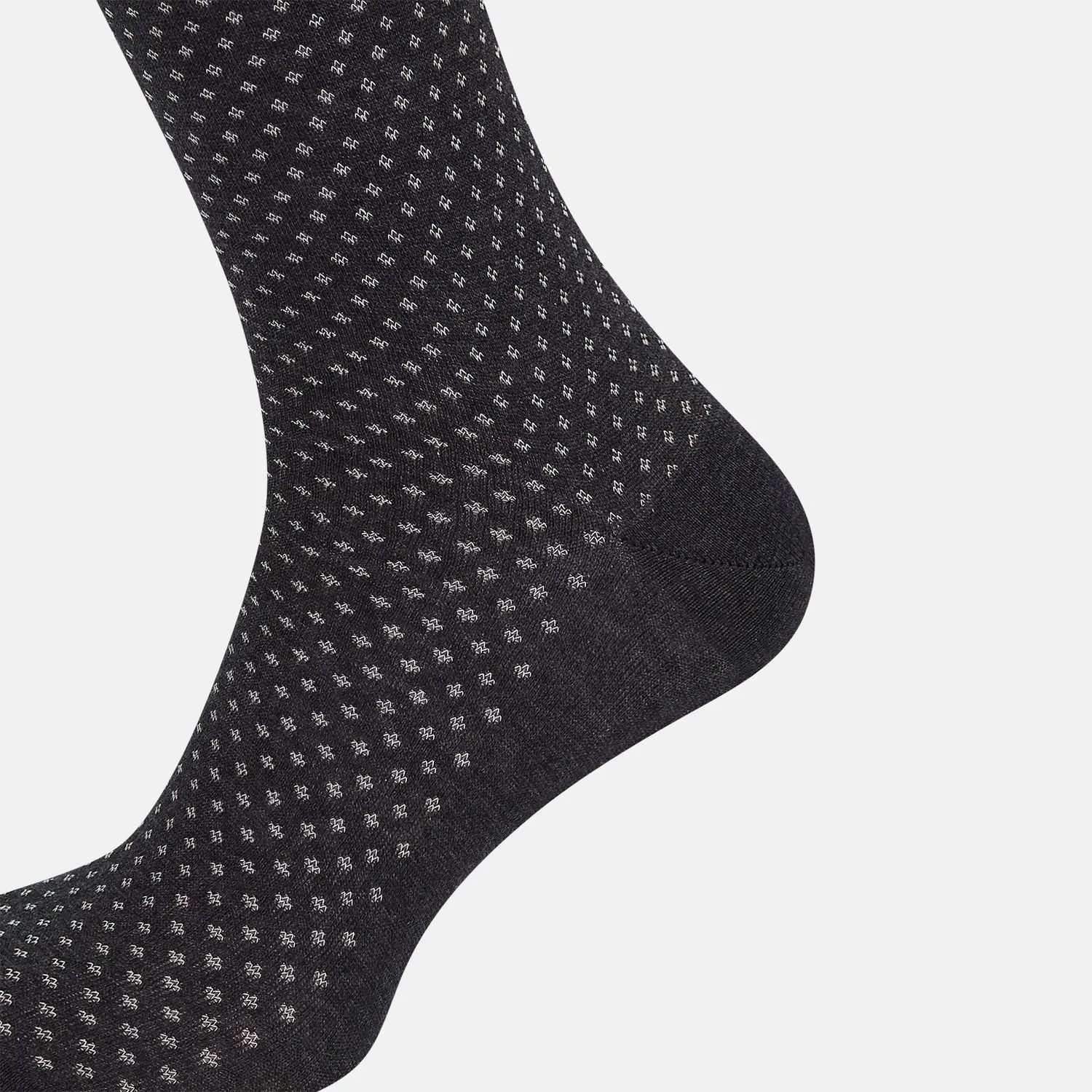 Grey Motif Long Socks sold by Turnbull & Asser product image thumbnail 4