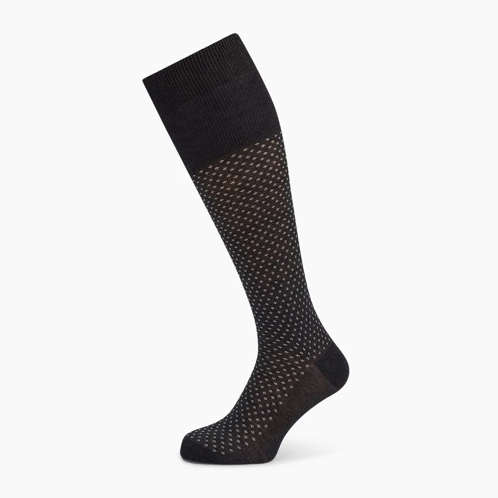 Grey Motif Long Socks sold by Turnbull & Asser product image thumbnail 5