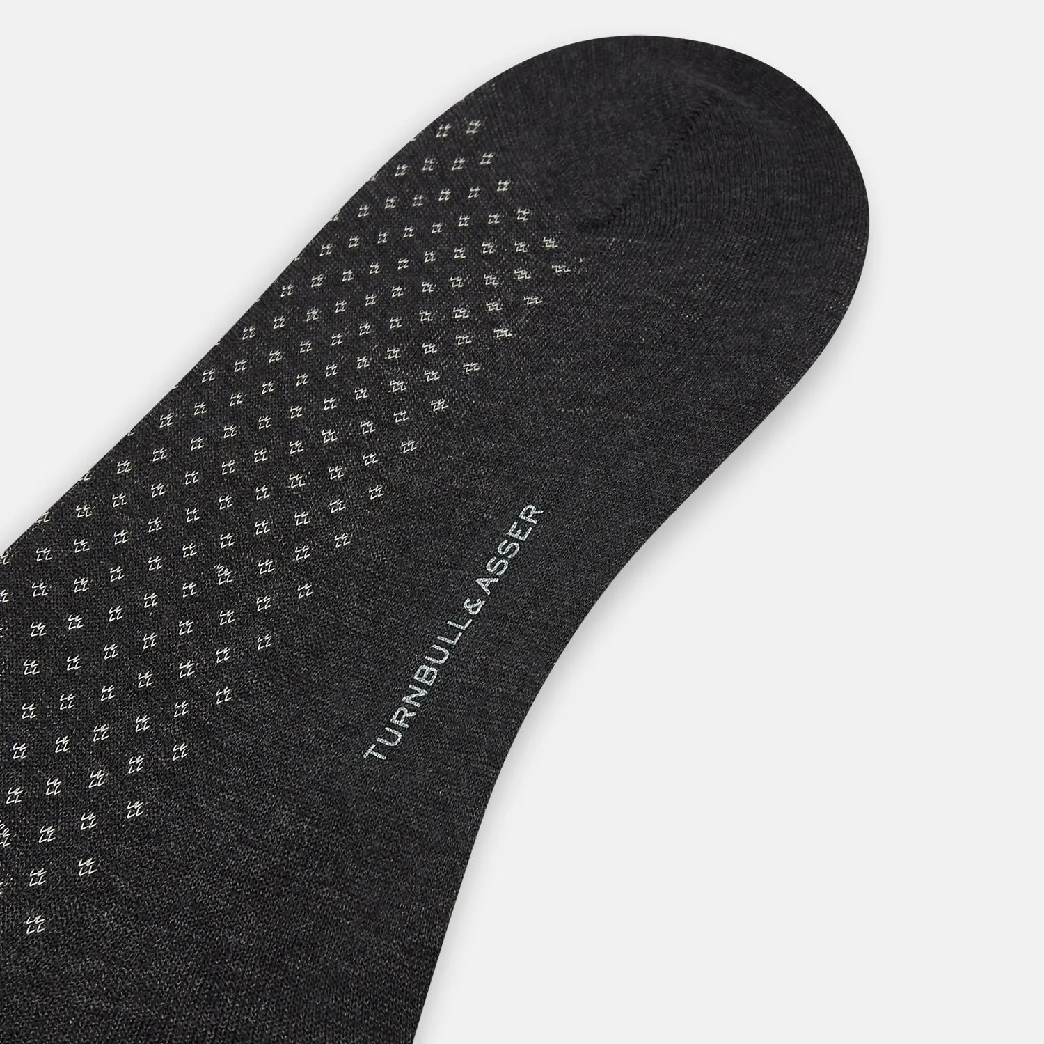 Grey Motif Long Socks sold by Turnbull & Asser product image thumbnail 3