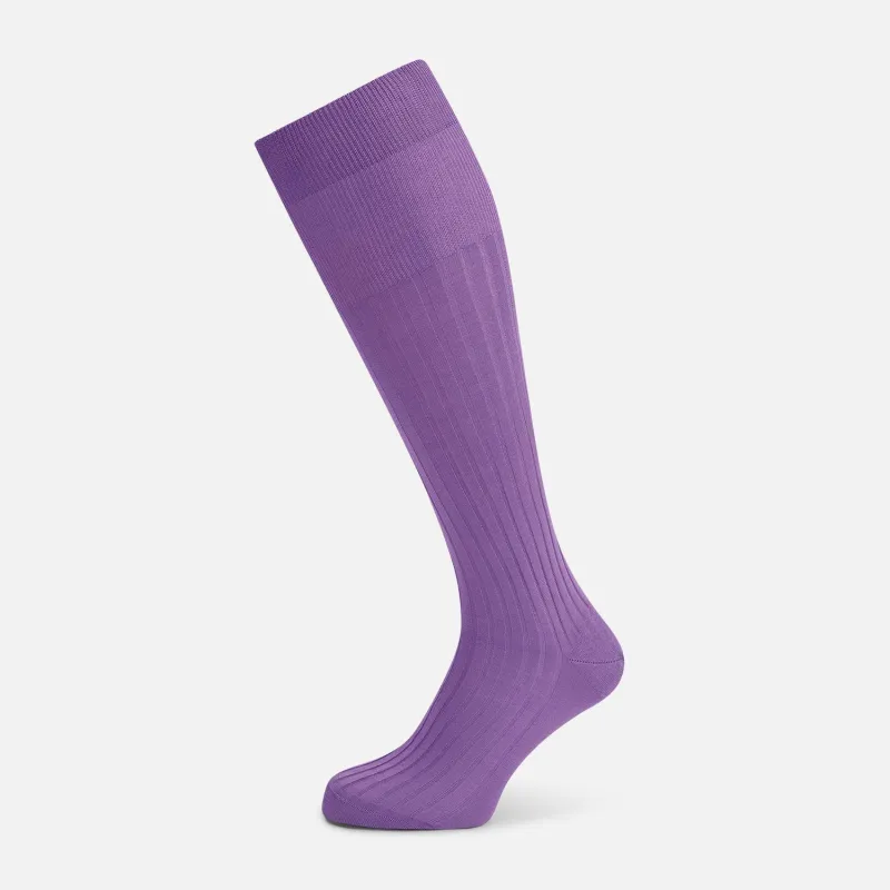 Violet Long Socks sold by Turnbull & Asser
