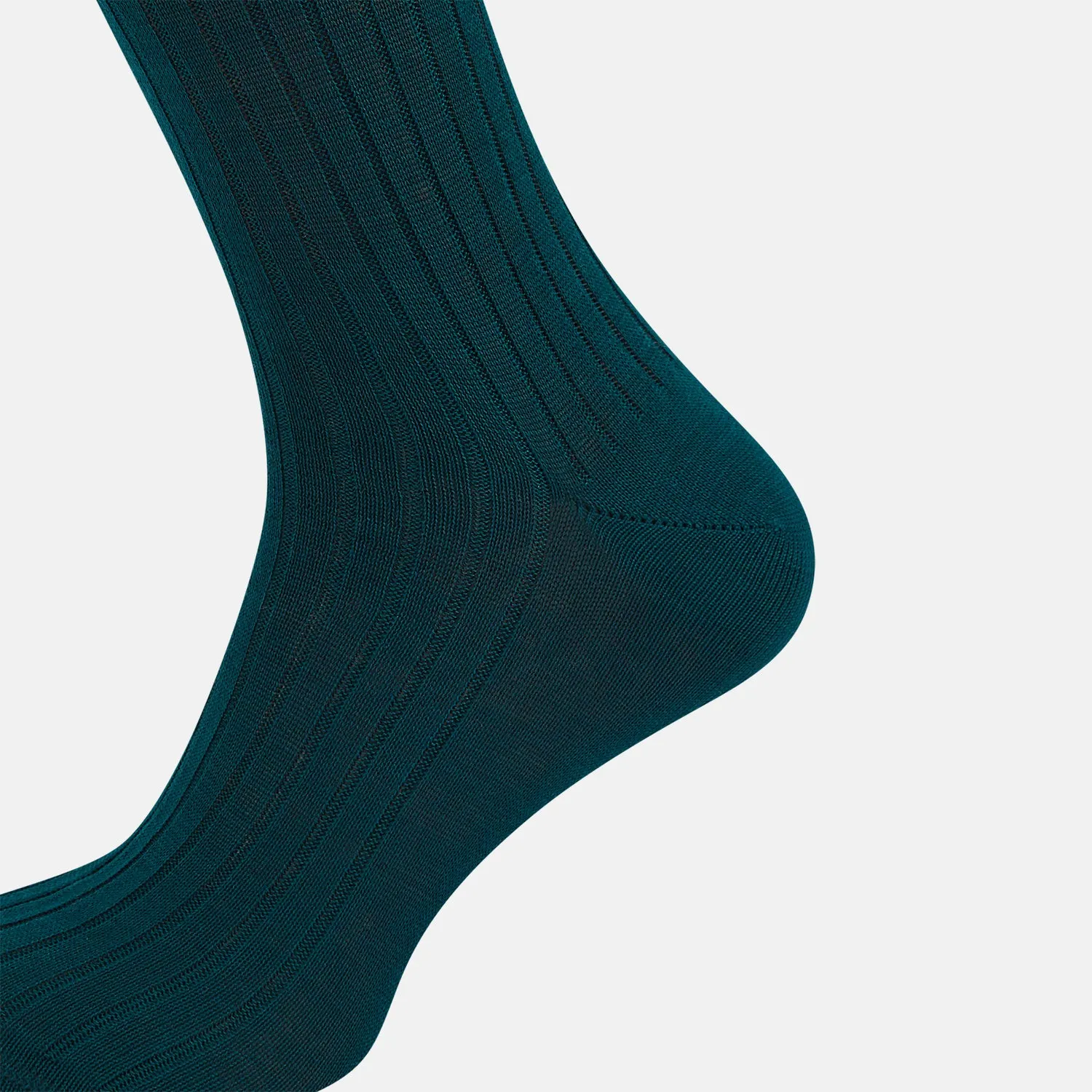 Forest Green Thick Knit Mid-Length Socks sold by Turnbull & Asser product image thumbnail 4