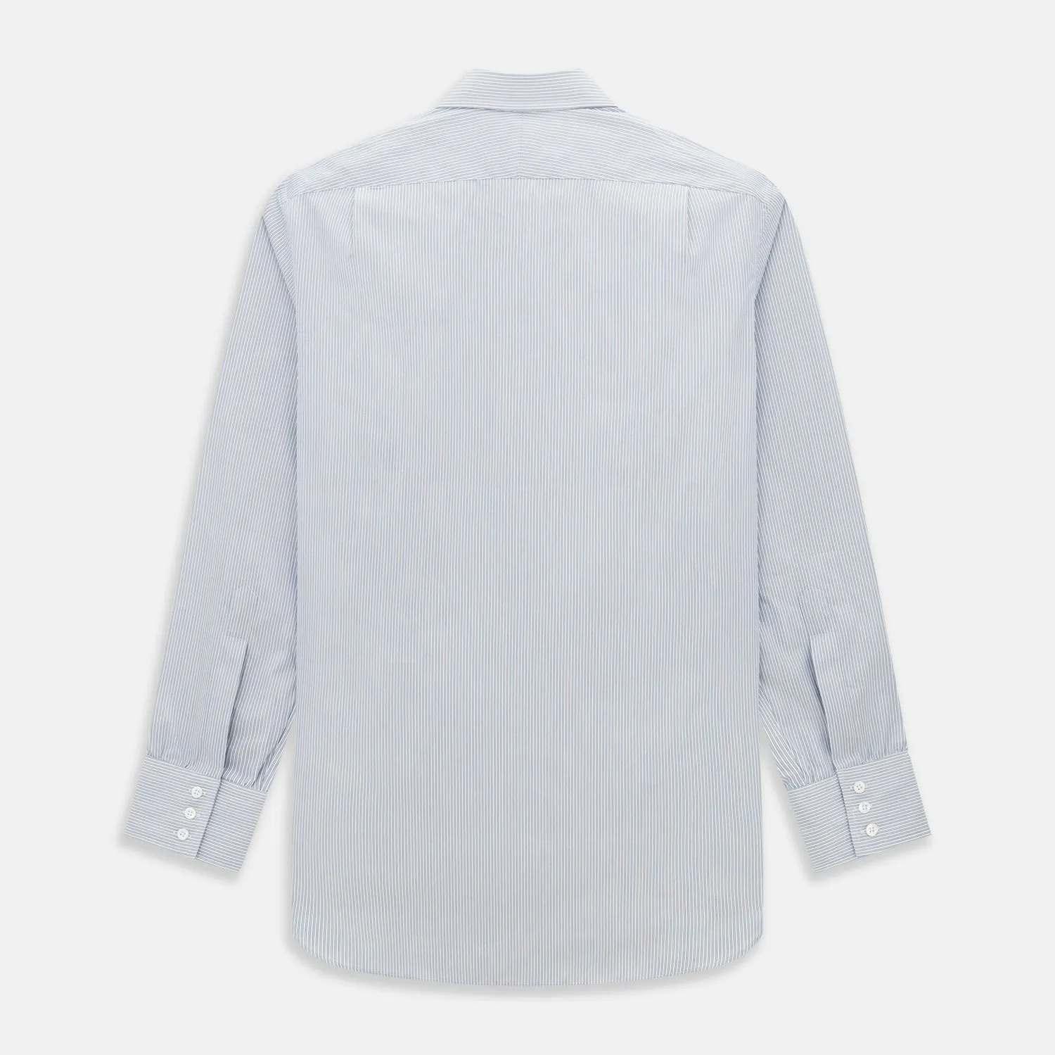 Blue/Brown Ticking Stripe Mayfair Shirt sold by Turnbull & Asser product image thumbnail 3