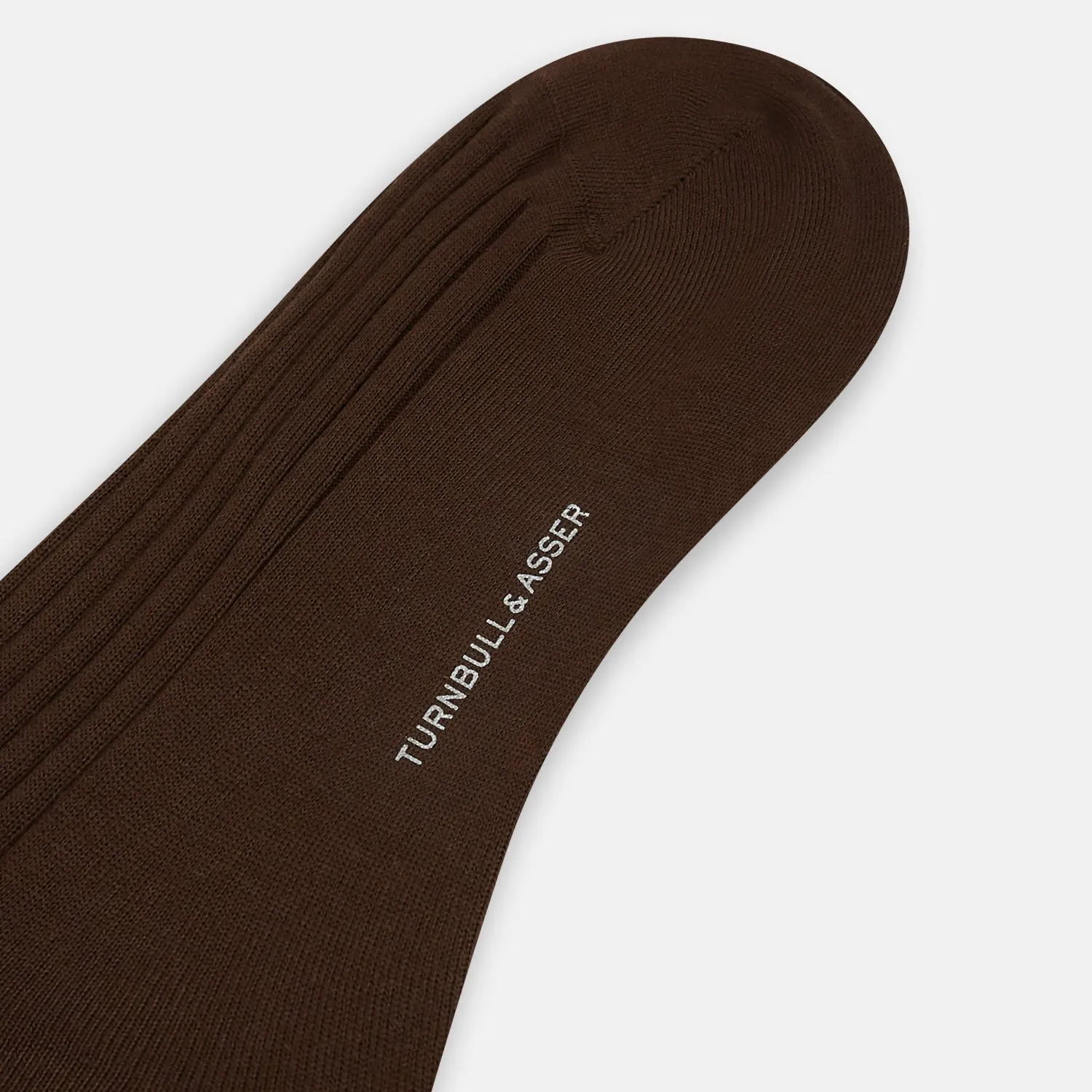 Coffee Organic Cotton Mid-Length Socks sold by Turnbull & Asser product image thumbnail 3