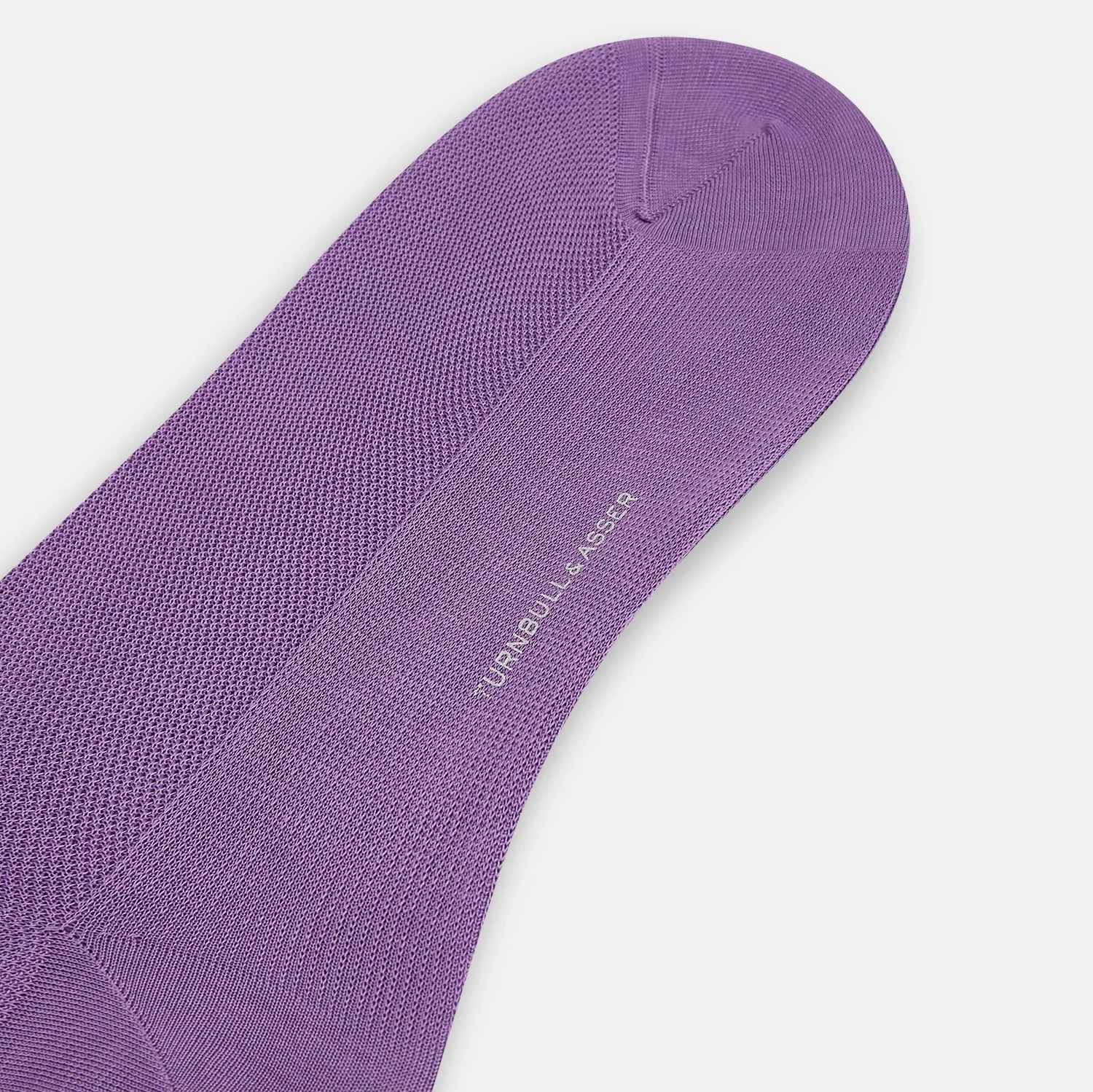 Violet Micro Knit Mid-Length Socks sold by Turnbull & Asser product image thumbnail 3