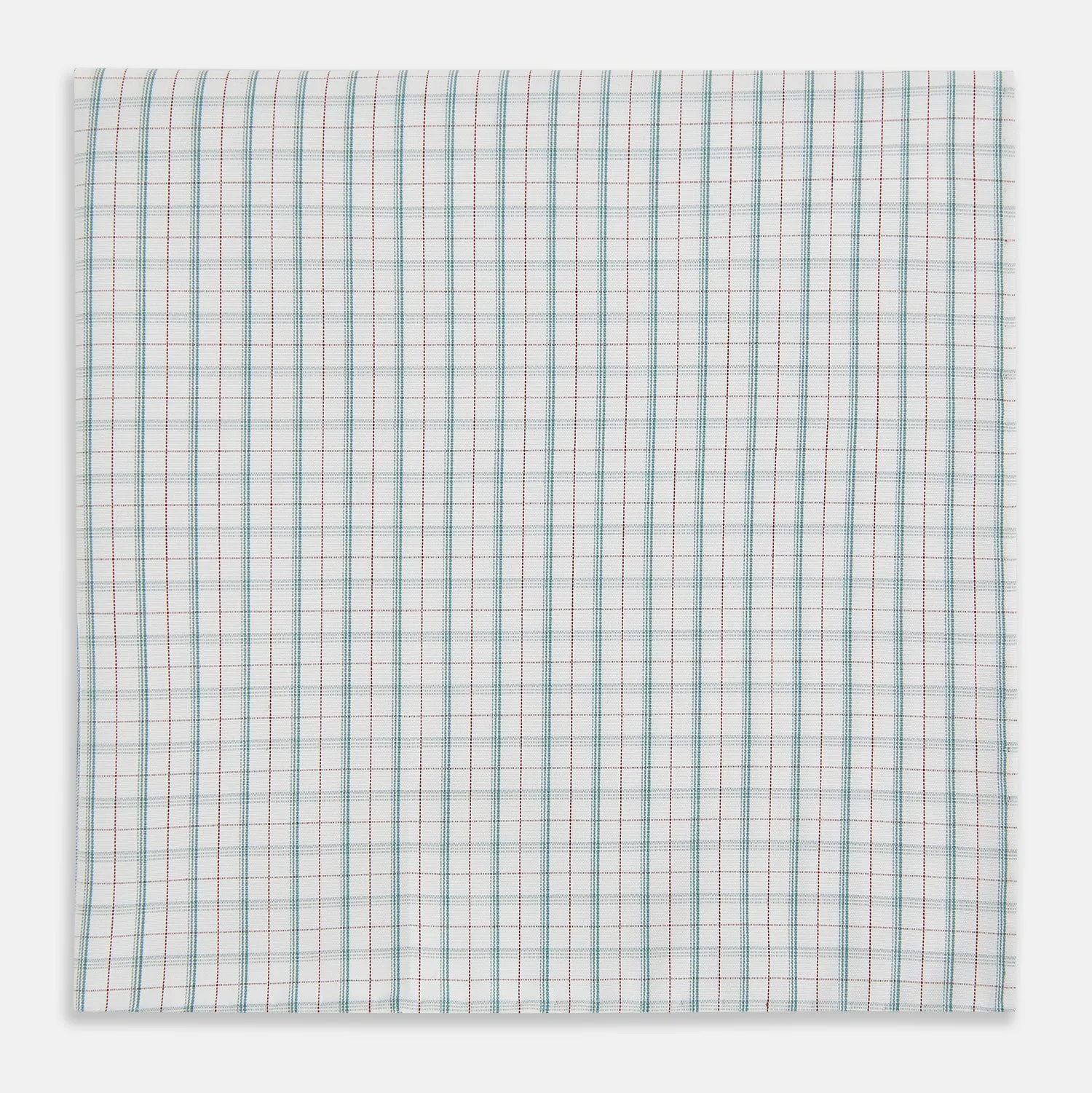Green Multi Graph Check Hand-Rolled Handkerchief sold by Turnbull & Asser