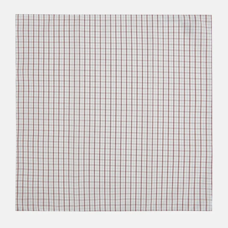 Red Tattersall Check Hand-Rolled Handkerchief sold by Turnbull & Asser