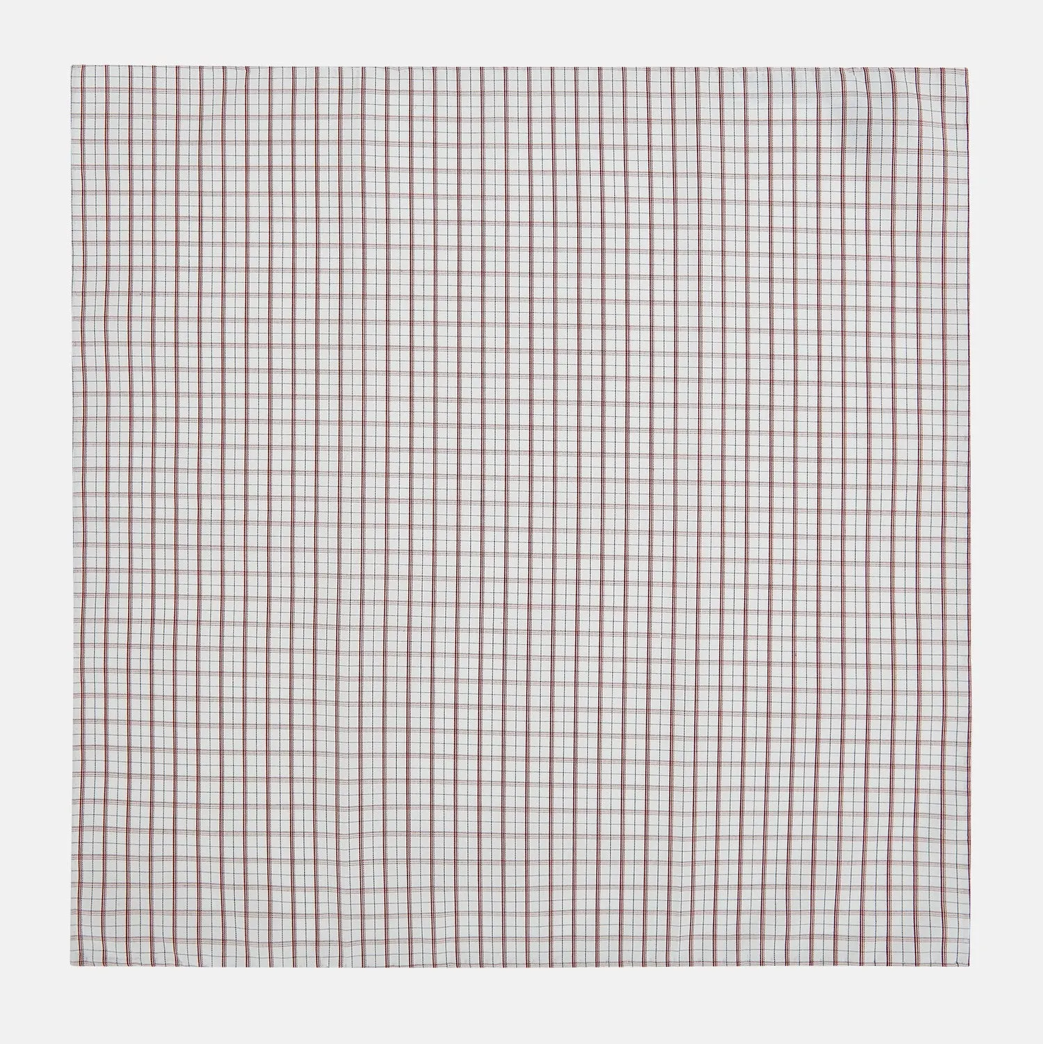 Red Tattersall Check Hand-Rolled Handkerchief sold by Turnbull & Asser