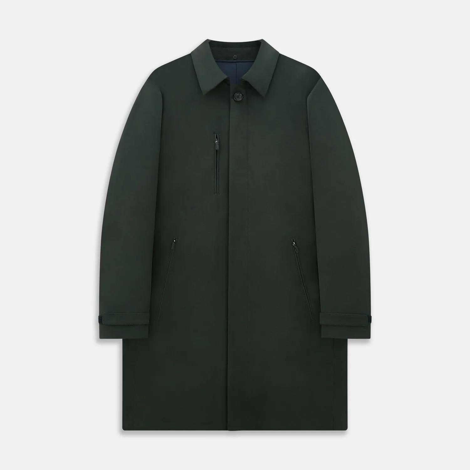 Forest Green John Arthur Trench Coat sold by Turnbull & Asser