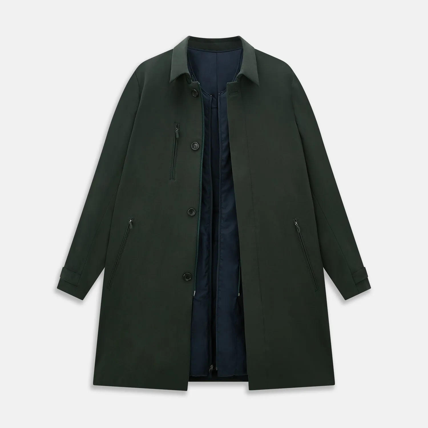 Forest Green John Arthur Trench Coat sold by Turnbull & Asser product image thumbnail 4