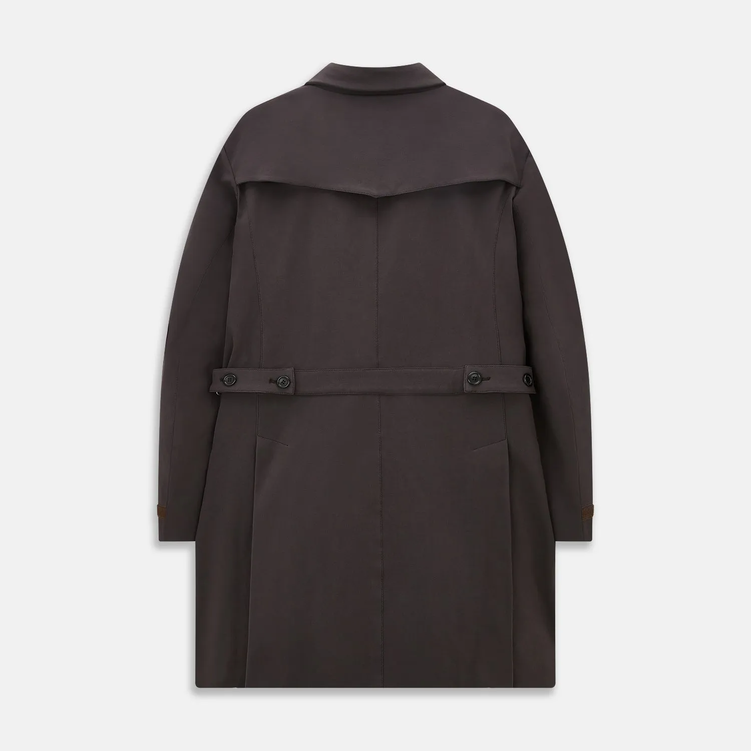 Dark Chocolate John Arthur Trench Coat sold by Turnbull & Asser product image thumbnail 3