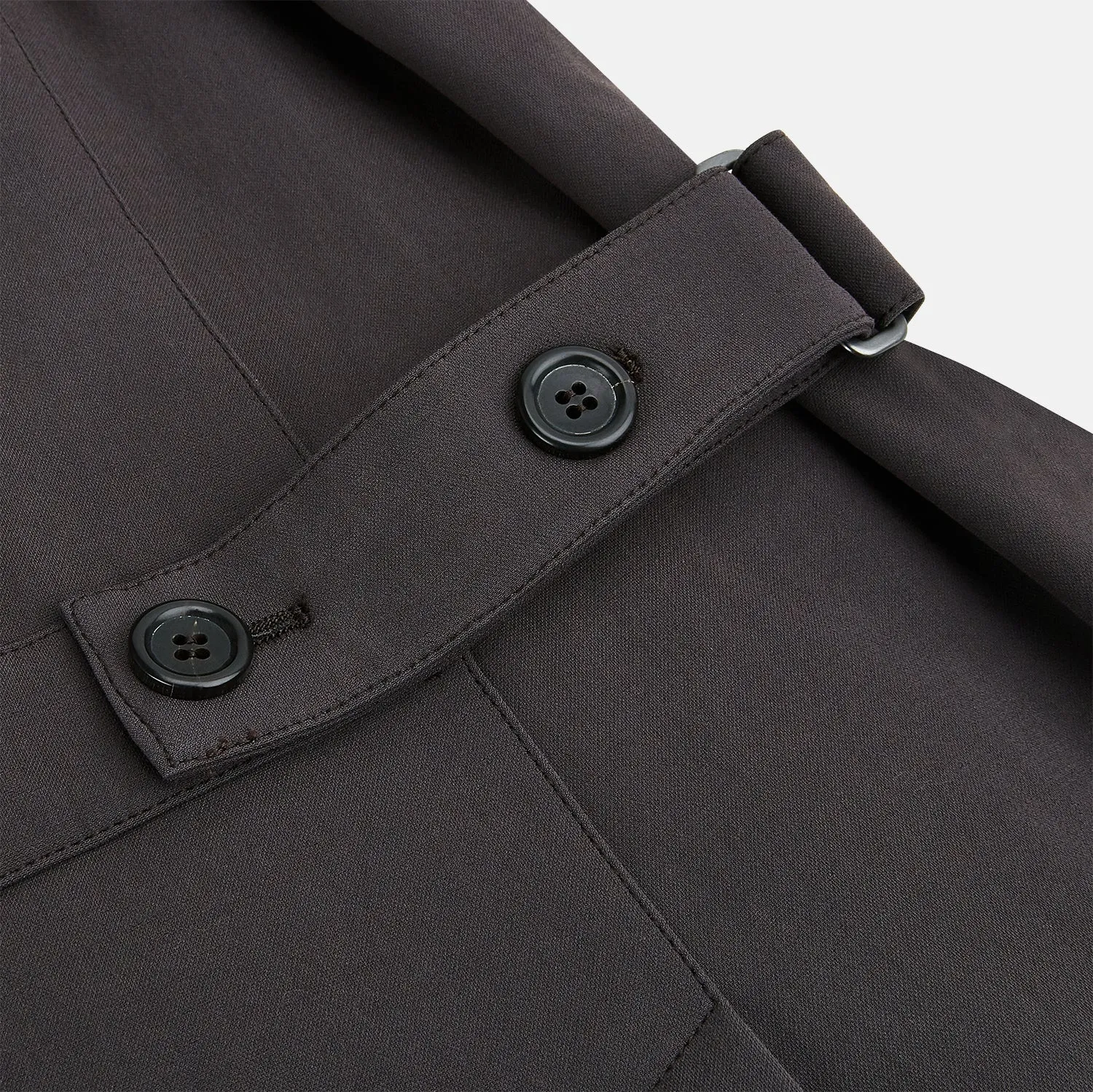 Dark Chocolate John Arthur Trench Coat sold by Turnbull & Asser product image thumbnail 5