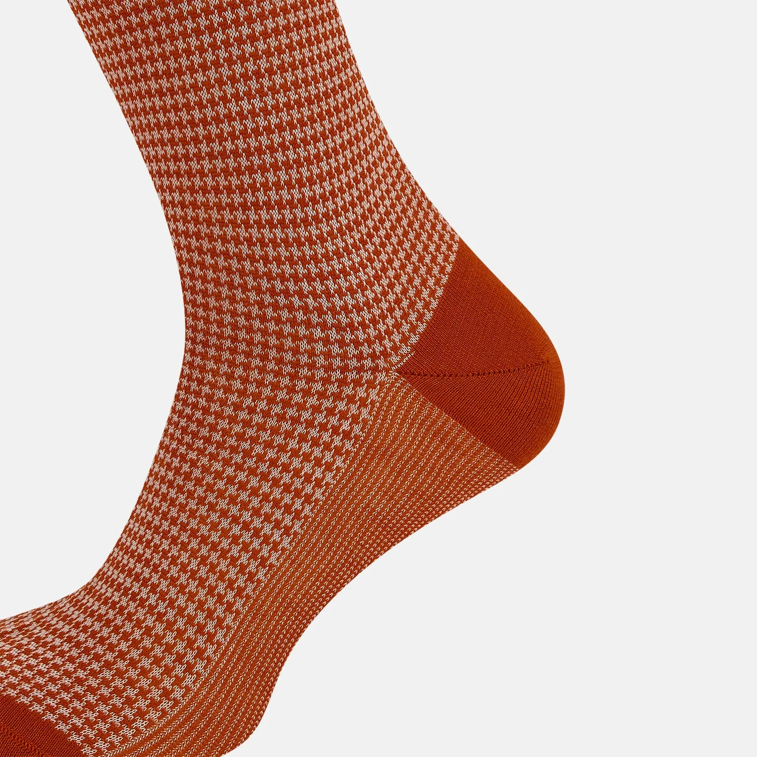 Rose Houndstooth Mid-Length Socks sold by Turnbull & Asser product image thumbnail 4