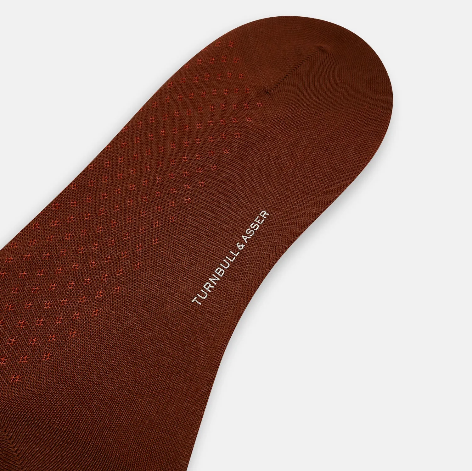 Rust Motif Long Socks sold by Turnbull & Asser product image thumbnail 3