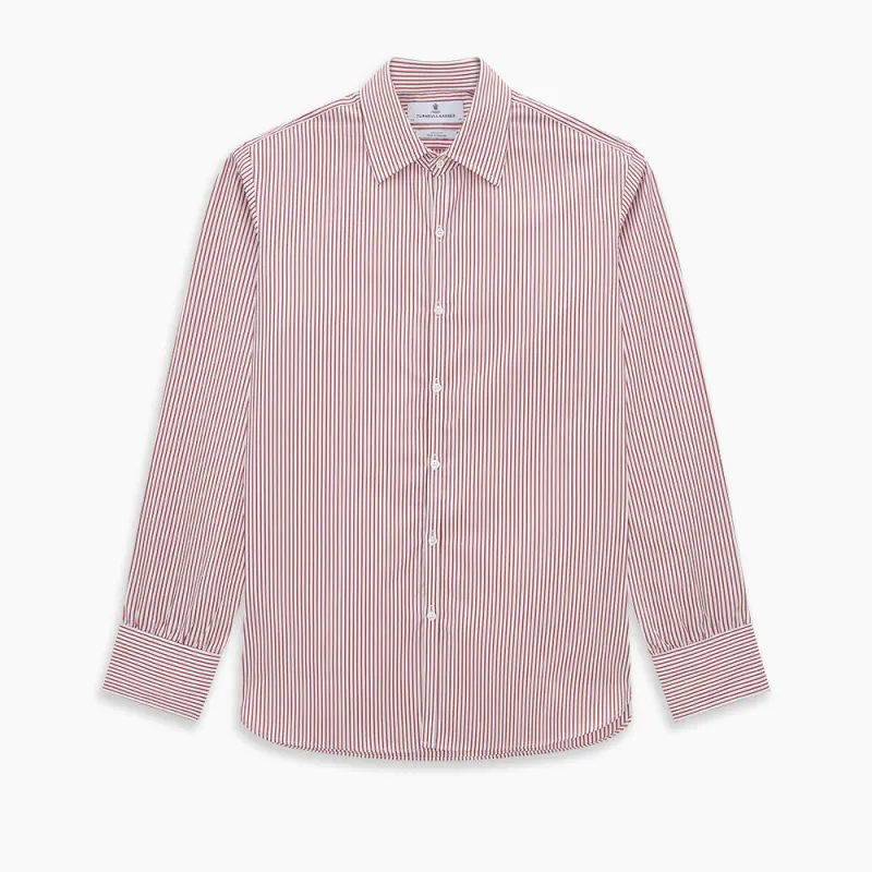 Red Shadow Stripe Westminster Shirt sold by Turnbull & Asser