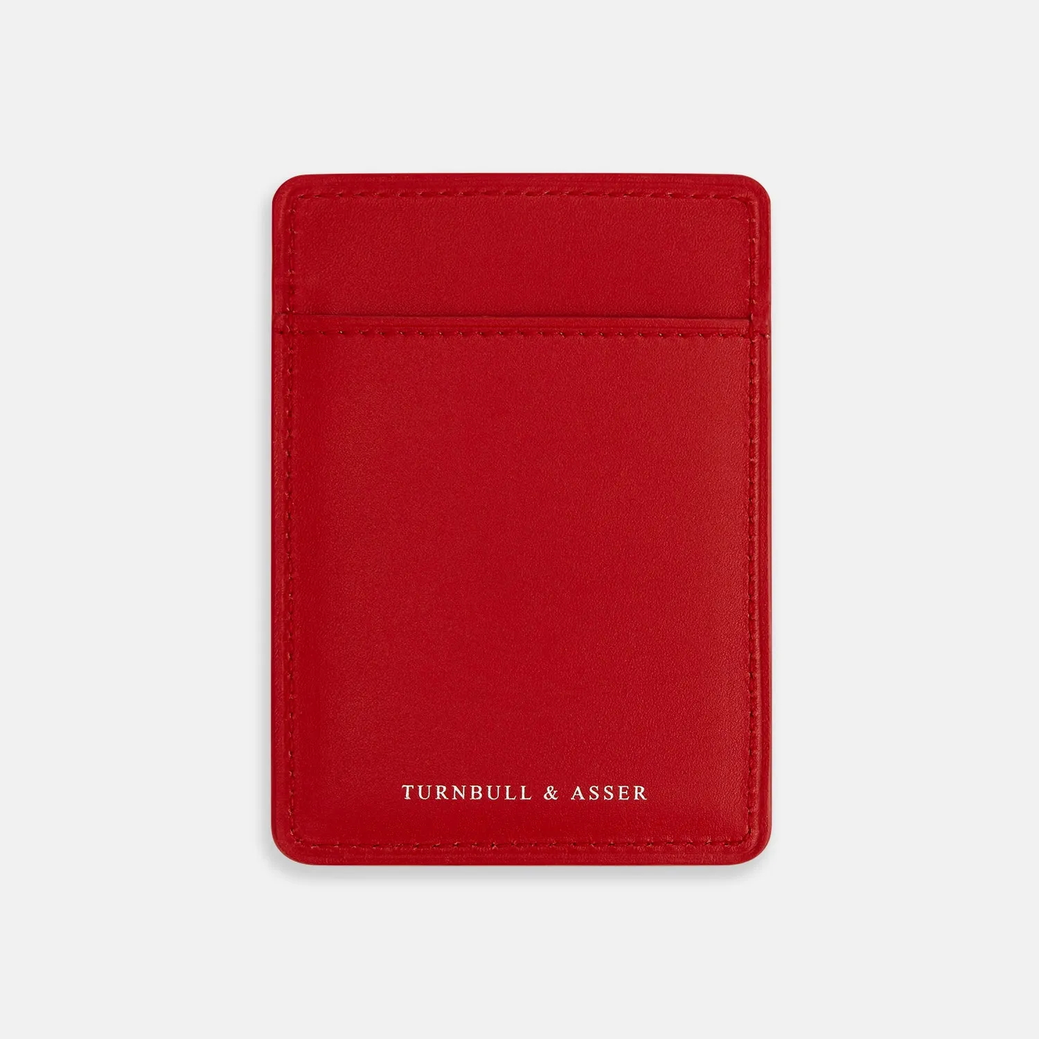 Red Two-slot Card Case sold by Turnbull & Asser