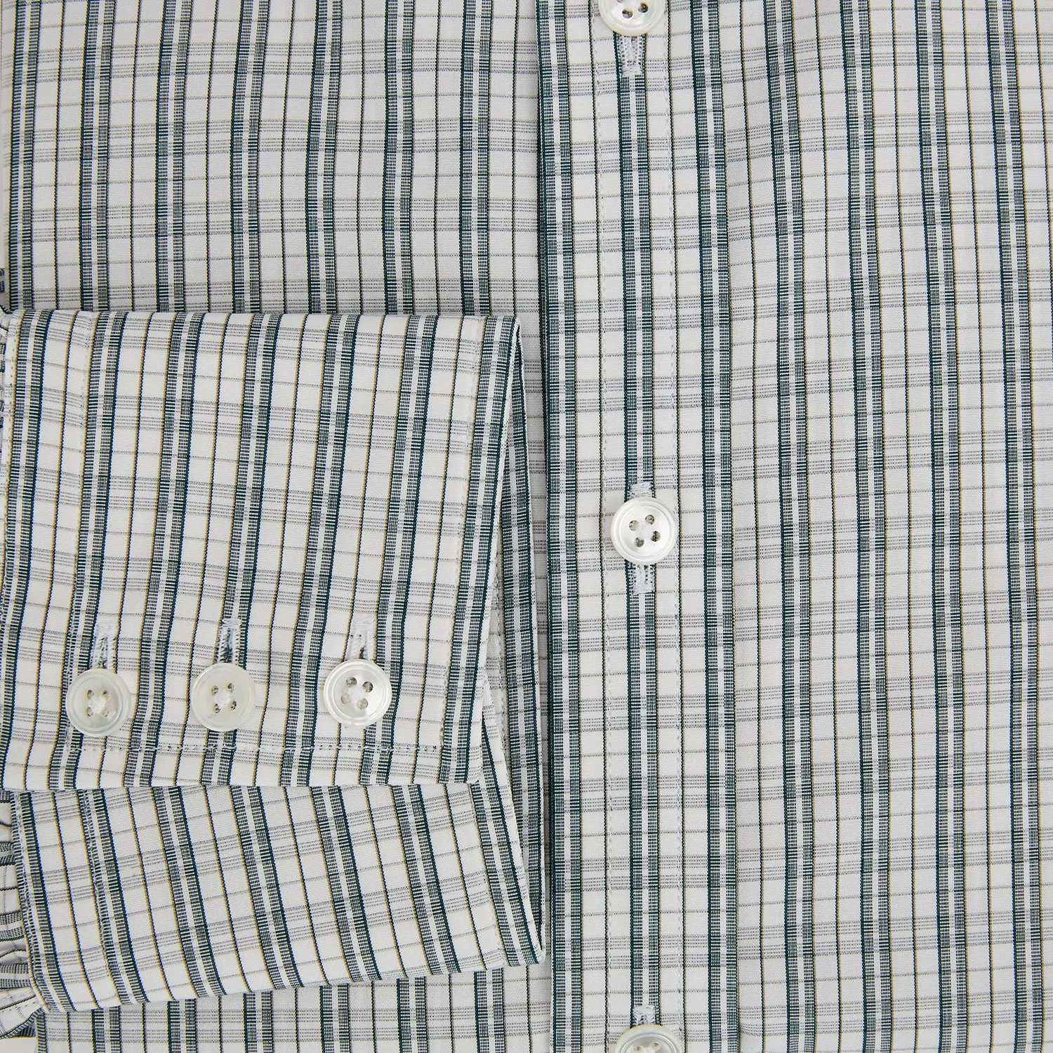Forest Green Multi Check Mayfair Shirt sold by Turnbull & Asser product image thumbnail 4