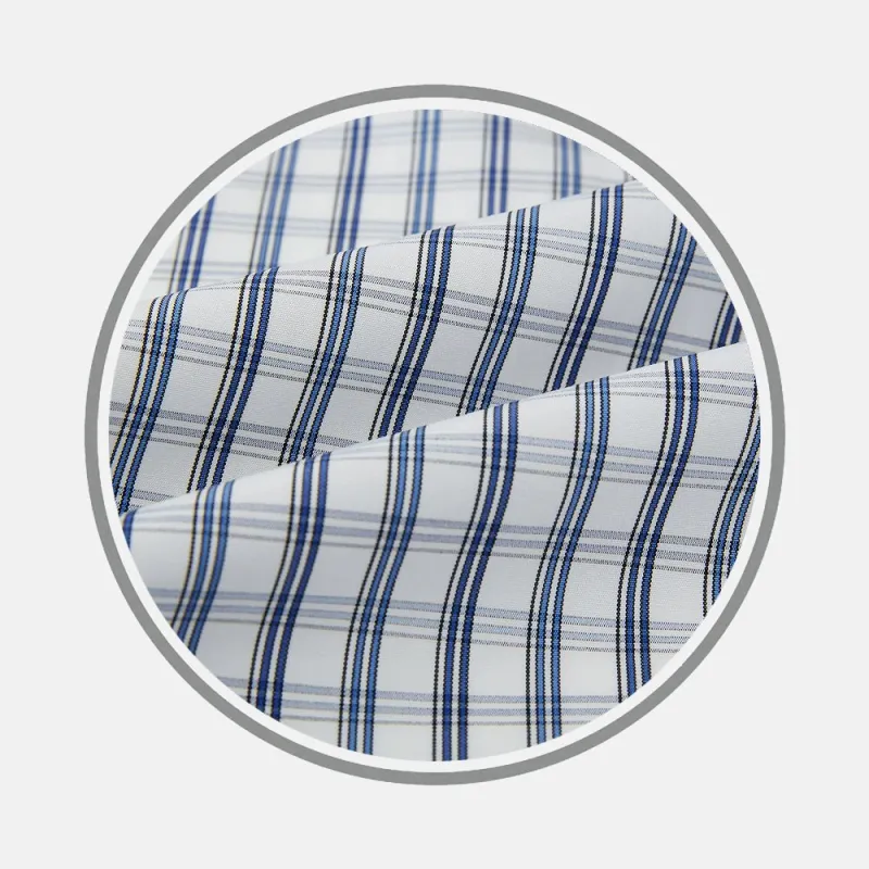 Azzurro Multi Check Fabric sold by Turnbull & Asser