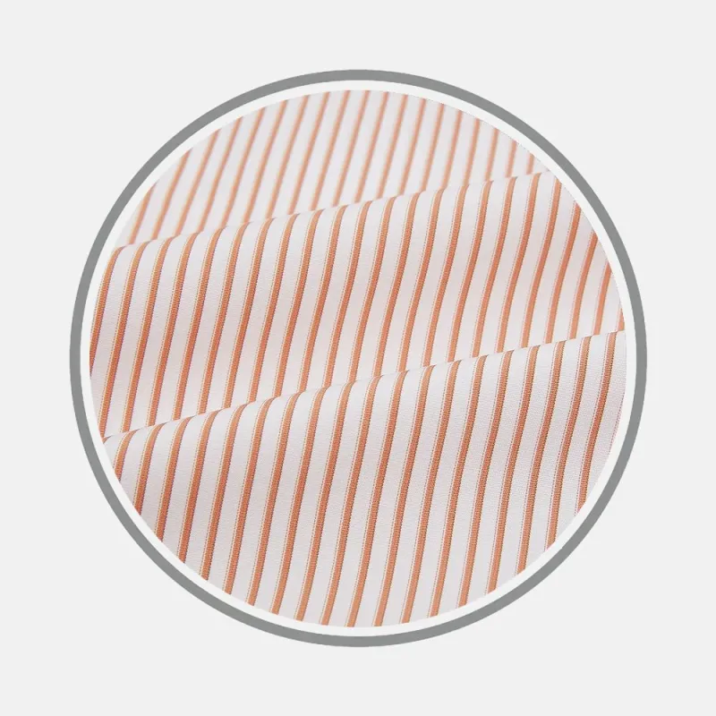 Orange Multi Stripe Fabric sold by Turnbull & Asser