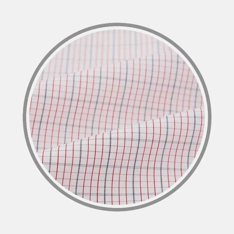 Red Micro Graph Fabric sold by Turnbull & Asser
