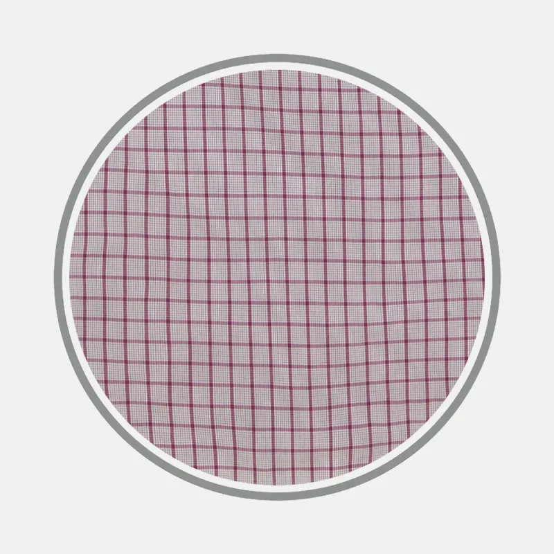 Purple Graph Overlay Check Fabric sold by Turnbull & Asser