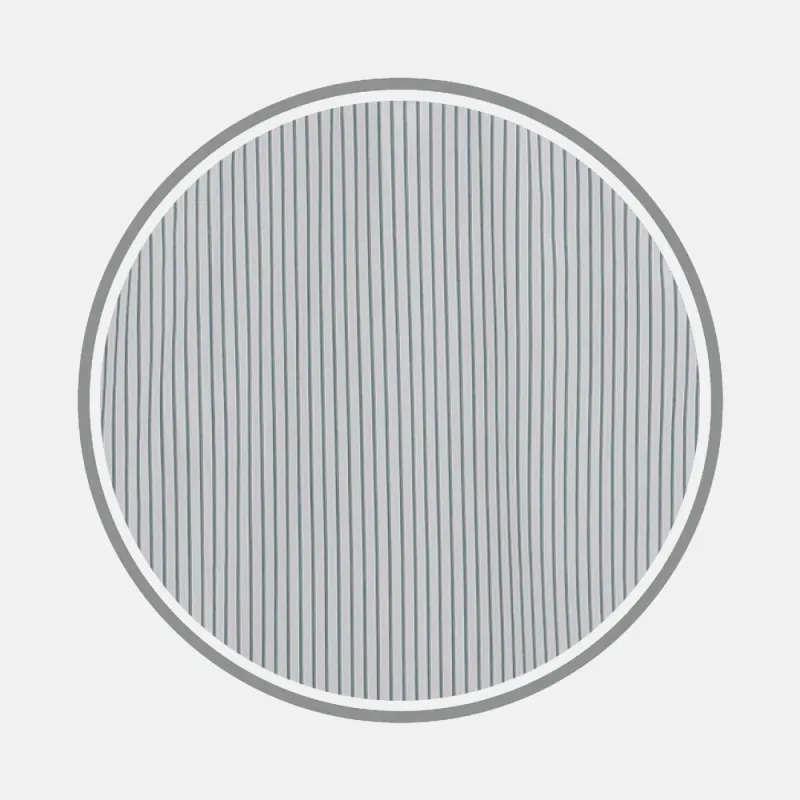 Dark Green Track Stripe Fabric sold by Turnbull & Asser