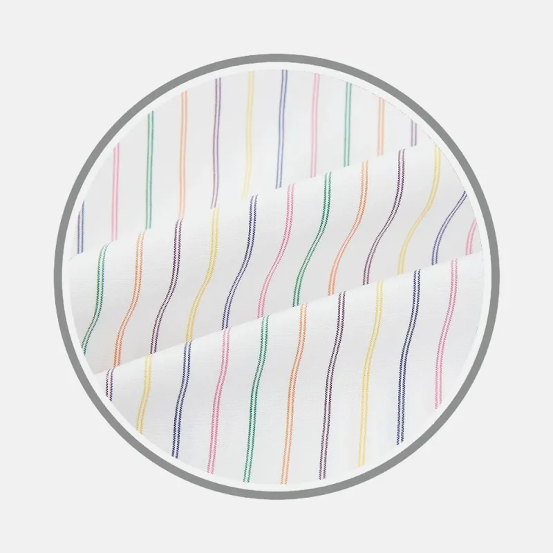 Rainbow Double Pinstripe Fabric sold by Turnbull & Asser