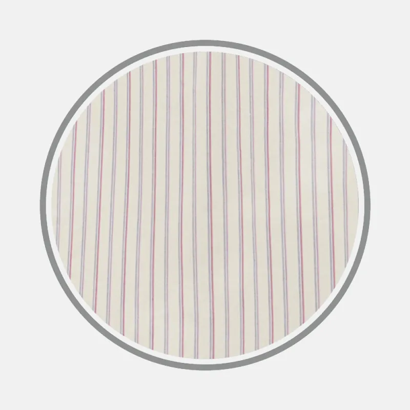 Pink Double Stripe Fabric sold by Turnbull & Asser