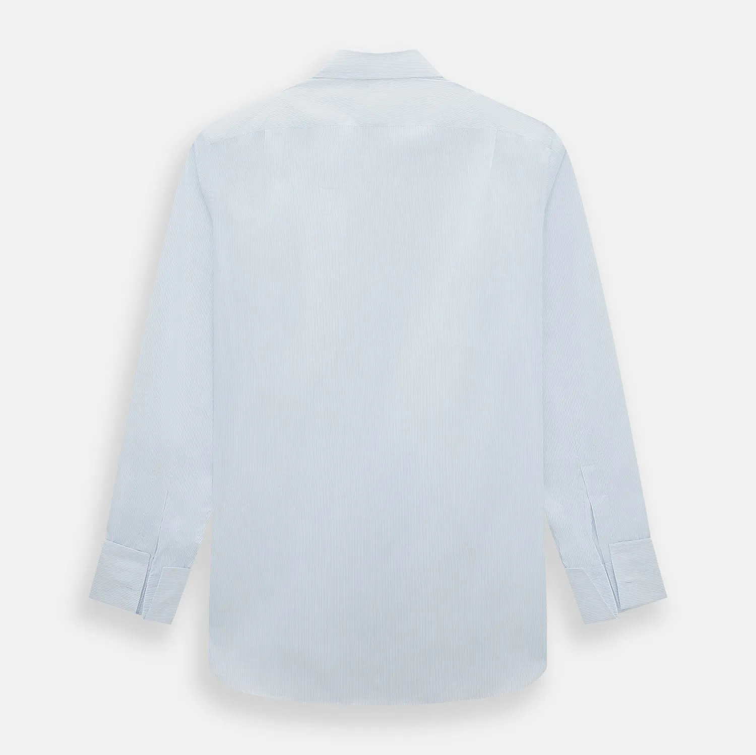 Blue Thin Stripe Shirt with T&A Collar and Double Cuffs sold by Turnbull & Asser product image thumbnail 3