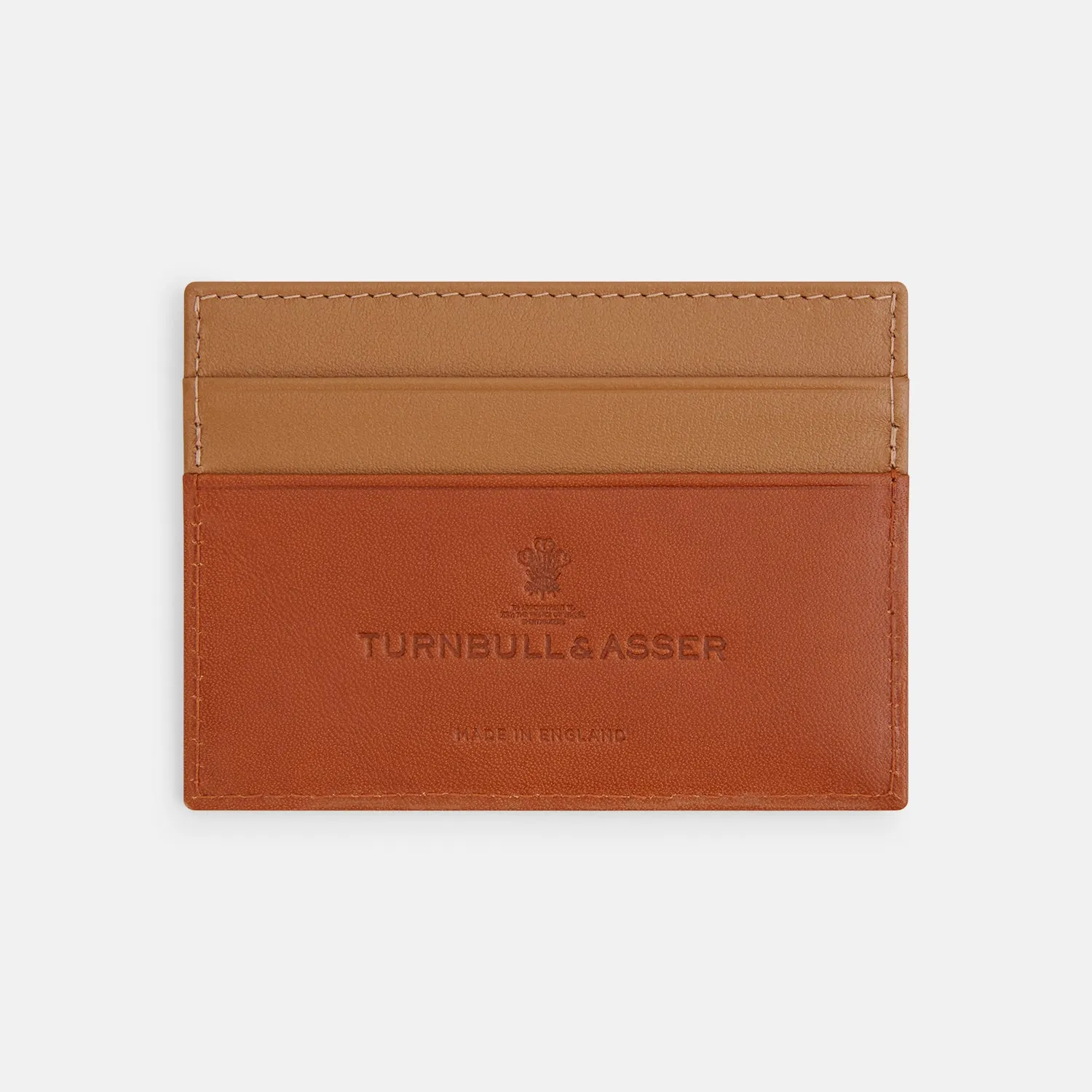 TAN LEATHER CARD CASE sold by Turnbull & Asser product image thumbnail 2