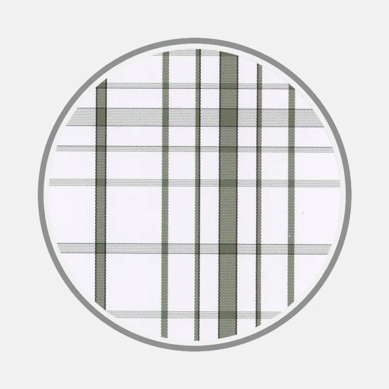 Olive Green Plaid Check Fabric sold by Turnbull & Asser